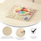 Flash Furniture Bright Beginnings Commercial STEM Telling Time Learning Board w/Digital & Analog Reading in Natural MK-MK11145-GG - alternate 2